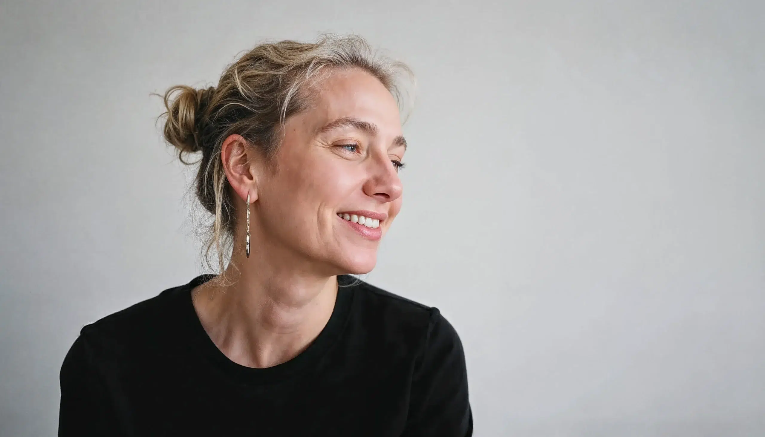 Woman happy about her dental heath